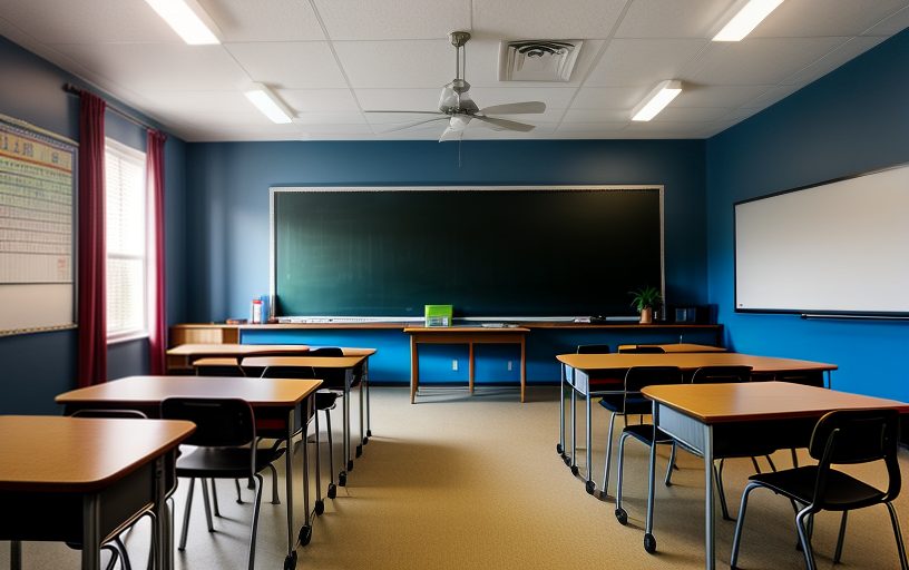 traditional-texas-classroom-empty-chalkboard