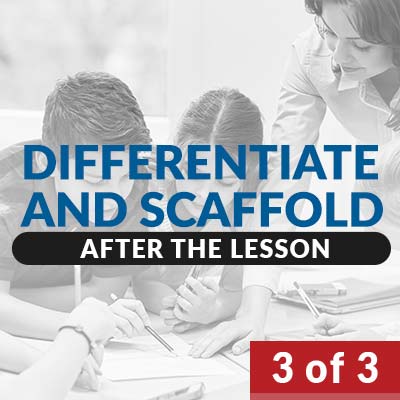 differentiate and scaffold
